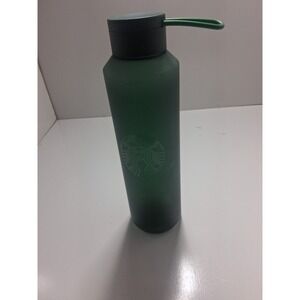 Sleek Starbucks Green Reusable Water Bottle w/ Carry Loop